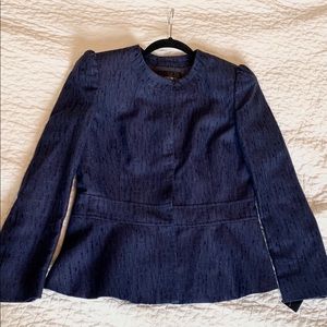 Lafayette 148 Blue Blazer NWT